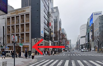 銀座カラー銀座本店行き方③
